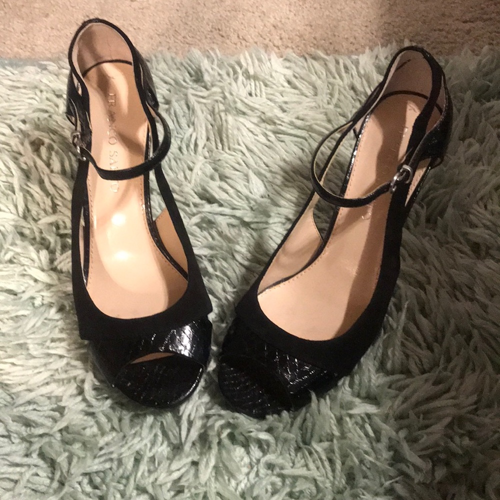 Franco sarto black heels size 8.5